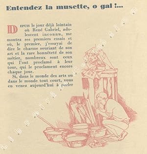 Image du vendeur pour Entendez la musette, o gai !. mis en vente par Librairie Chretien