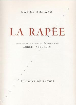 Seller image for La Rape". for sale by Librairie Chretien