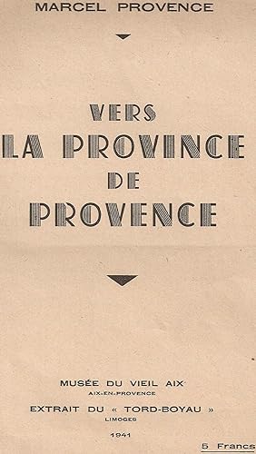 Seller image for Vers la province de Provence for sale by dansmongarage