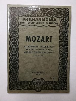 Maurerische Trauermusik / Masonic Funeral Music / Musique funebre maconne -- Köch.Nr.477