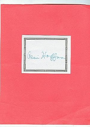 **SIGNED BOOKPLATES/AUTOGRAPH card by author ALICE HOFFMAN**