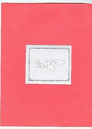 **SIGNED BOOKPLATES/AUTOGRAPH card by author ALLEN KURZWELL**
