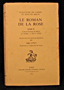 Bild des Verkufers fr Le roman de la rose Tome II zum Verkauf von Abraxas-libris