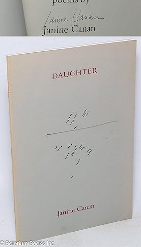 Immagine del venditore per Daughter: poems [signed] venduto da Bolerium Books Inc.