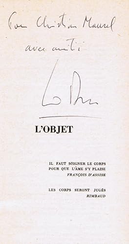 Image du vendeur pour L'Objet. Droits de l'rotisme et droit  l'rotisme. mis en vente par Des livres autour (Julien Mannoni)