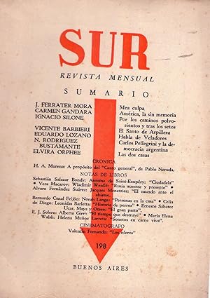 Imagen del vendedor de SUR - No. 198, abril de 1951 a la venta por Buenos Aires Libros