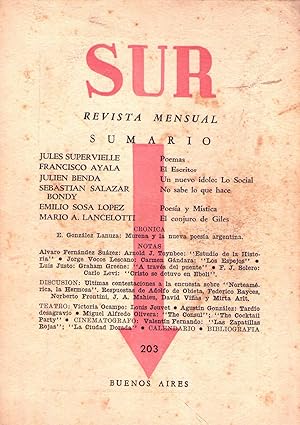 SUR - No. 203, septiembre de 1951