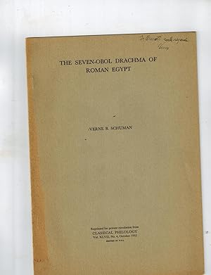 The Seven-Obol Drachma of Roman Egypt