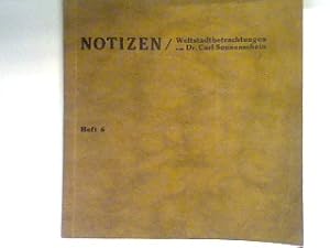 Seller image for Notizen Heft 6, Weltstadtbetrachtungern for sale by books4less (Versandantiquariat Petra Gros GmbH & Co. KG)