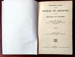 LA ROCHEFOUCAULT-LIANCOURT'S TRAVELS IN CANADA 1795 (THIRTEENTH REPORT OF THE BUREAU OF ARCHIVES ...