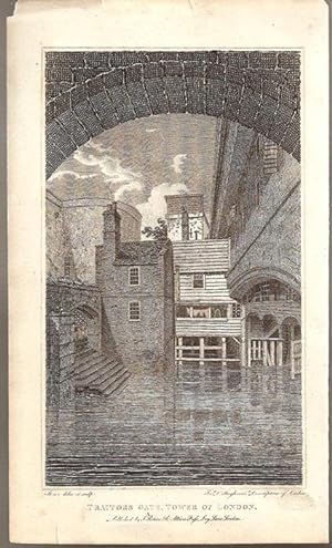 Traitors Gate, Tower of London (Engraving by. Storer)