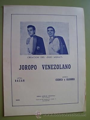Partitura - Score : JOROPO VENEZOLANO.