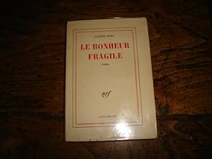 Image du vendeur pour Le bonheur fragile mis en vente par Librairie FAUGUET