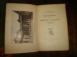 Imagen del vendedor de Notice historique sur le Muse-Calvet d'Avignon. a la venta por Librairie FAUGUET