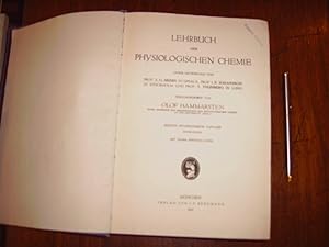Image du vendeur pour lehrbuch der physiologischen chemie. mis en vente par Librairie FAUGUET