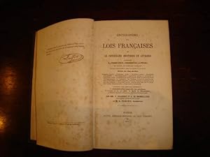 Image du vendeur pour Encyclopdie des lois franaises ou Le Conseiller quotidien en affaires mis en vente par Librairie FAUGUET