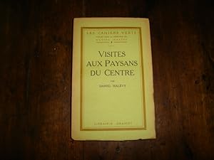 Imagen del vendedor de Visites aux paysans du Centre a la venta por Librairie FAUGUET