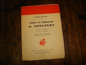 Seller image for Jules et Edmond Goncourt. Leur oeuvre. for sale by Librairie FAUGUET