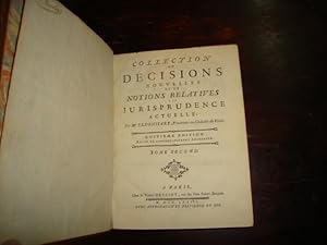 Image du vendeur pour Collection de Dcisions Nouvelles et de Notions relatives  la Jurisprudence actuelle.Toem Second seul. mis en vente par Librairie FAUGUET