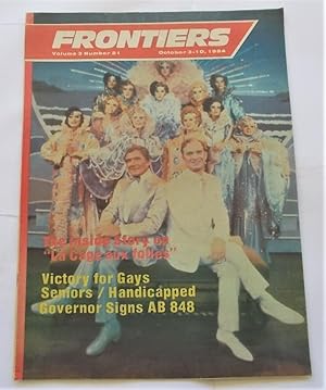 Seller image for Frontiers (Vol. Volume 3 Number No. 21, October 3-10, 1984) Gay Newsmagazine News Magazine for sale by Bloomsbury Books