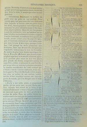 Image du vendeur pour Prcis de gographie universelle ou Description de toutes les parties du Monde sur un plan nouveau d'aprs les grandes divisions naturelles du globe. Tome I: Histoire et thorie gnrale de la gographie. Tome II: Description de l'Europe. mis en vente par de KunstBurg