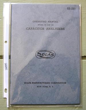 Immagine del venditore per Operating Manual Model CB and CC Capacitor Analyzers. venduto da Monkey House Books