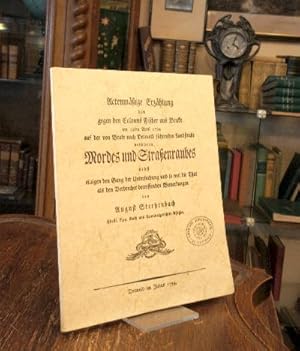 Actenmäßige Erzählung des gegen den Colonus Fischer aus Brake am 15ten April 1794 auf der von Bra...