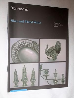 Silver and Plated Wares. 20th Sept 2005. Bonhams Auction Catalogue.