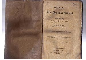 Bild des Verkufers fr Geschichte der Buchdruckerkunst in Mecklenburg bis zum Jahre 1540, mit einem Anhange ber die niederdeutsche Bearbeitung des Reineke Vo. zum Verkauf von Antiquariat Im Baldreit