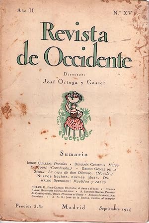 REVISTA DE OCCIDENTE - No. XV - Año II, septiembre de 1924 (No. 15, Año 2)