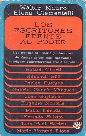 Seller image for LOS ESCRITORES FRENTE AL PODER for sale by Libreria 7 Soles