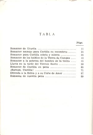 Bild des Verkufers fr ROMANCE DE LA CASTILLA TRISTE Y AMARGA zum Verkauf von Libreria 7 Soles
