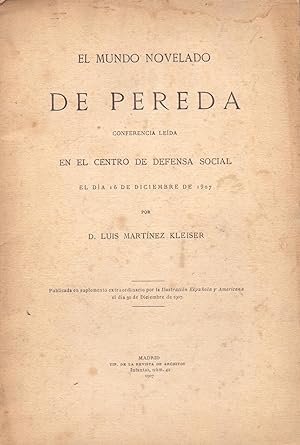 Seller image for EL MUNDO DE PEREDA for sale by Libreria 7 Soles