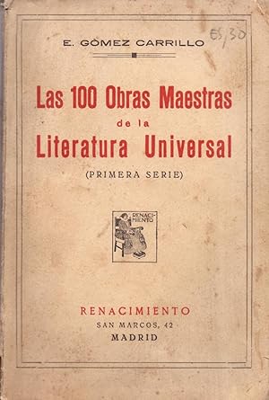 Immagine del venditore per LAS 100 OBRAS MAESTRAS DE LA LITERATURA UNIVERSAL (primera serie) venduto da Libreria 7 Soles