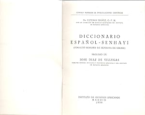 Seller image for DICCIONARIO ESPAOL- ESNHAYI - dialecto berebes de Senhaya de Serair - for sale by Libreria 7 Soles