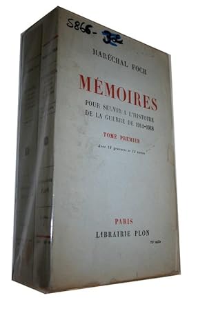 Mémoires pour servir à l'Histoire de la Guerre de 1914-1918. Complets en 2 volumes.