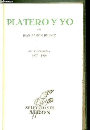 Imagen del vendedor de PLATERO Y YO (ELEGIA ANDALUZA) 1907-1916 a la venta por Le-Livre