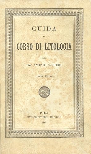 Bild des Verkufers fr GUIDA AL CORSO DI LITOLOGIA. zum Verkauf von studio bibliografico pera s.a.s.