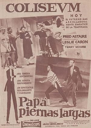 PAPA PIERNAS LARGAS: Director: Jean Negulesco - Actores: Fred Astaire, Leslie Caron, Terry Moore/...