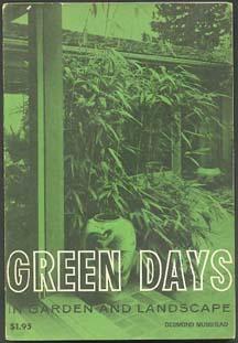 Immagine del venditore per Green Days in Garden and Landscape venduto da Inga's Original Choices