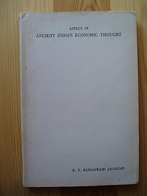 Bild des Verkufers fr Aspect of Ancient Indian Economic Thought zum Verkauf von Expatriate Bookshop of Denmark