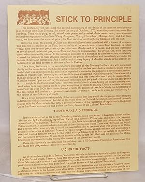 Stick to Principle! [handbill]
