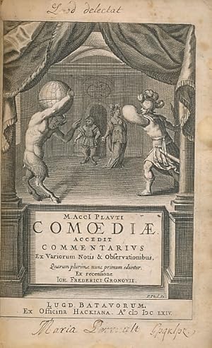 Imagen del vendedor de Comoediae. Accedit Commentarius. Ex Variorum Notis & Observationibus, Quarum Plurimae Nunc Primum Eduntur. Ex Recensione Ion Frederici Gronovii a la venta por Barter Books Ltd