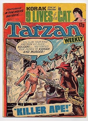 Seller image for Tarzan Weekly Picture Comic Containing: Korak Son of Tarzan in 9 Lives of the Cat for sale by Little Stour Books PBFA Member