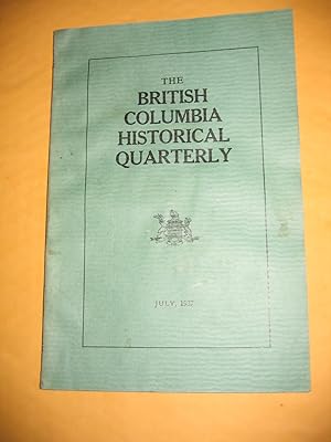 Seller image for The British Columbia Historical Quarterly for sale by Empire Books