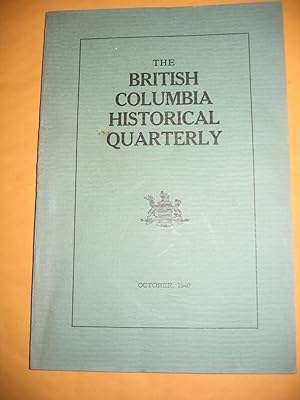 Seller image for The British Columbia Historical Quarterly for sale by Empire Books