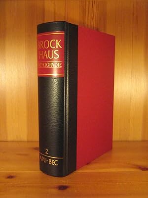 Bild des Verkufers fr Brockhaus Enzyklopdie, 19. Auflage, Halbleder-Ausgabe,1986 - 1994, Bd. 2 (APU - BEC), 1987. zum Verkauf von Das Konversations-Lexikon