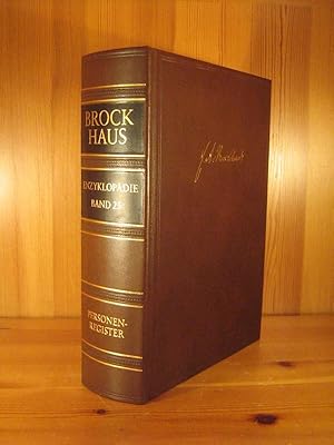Brockhaus Enzyklopädie, 19. Auflage, Luxus-Ausgabe in Echtleder (Schafsleder), Bd. 25 (Personenre...