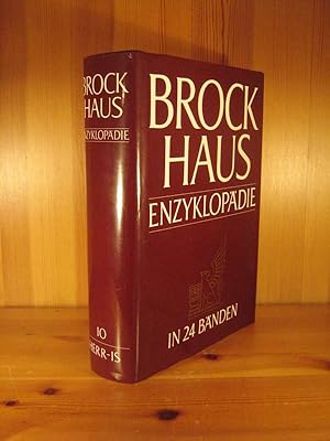 Brockhaus Enzyklopädie, 19. Auflage, Halbleder-Ausgabe,1986 - 1994, Bd. 10 (HERR - IS), 1989.