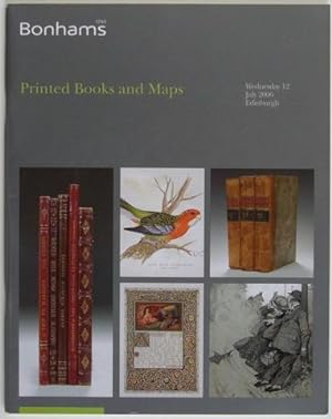 Printed Books and Maps. Wednesday 12th July 2006. Edinburgh